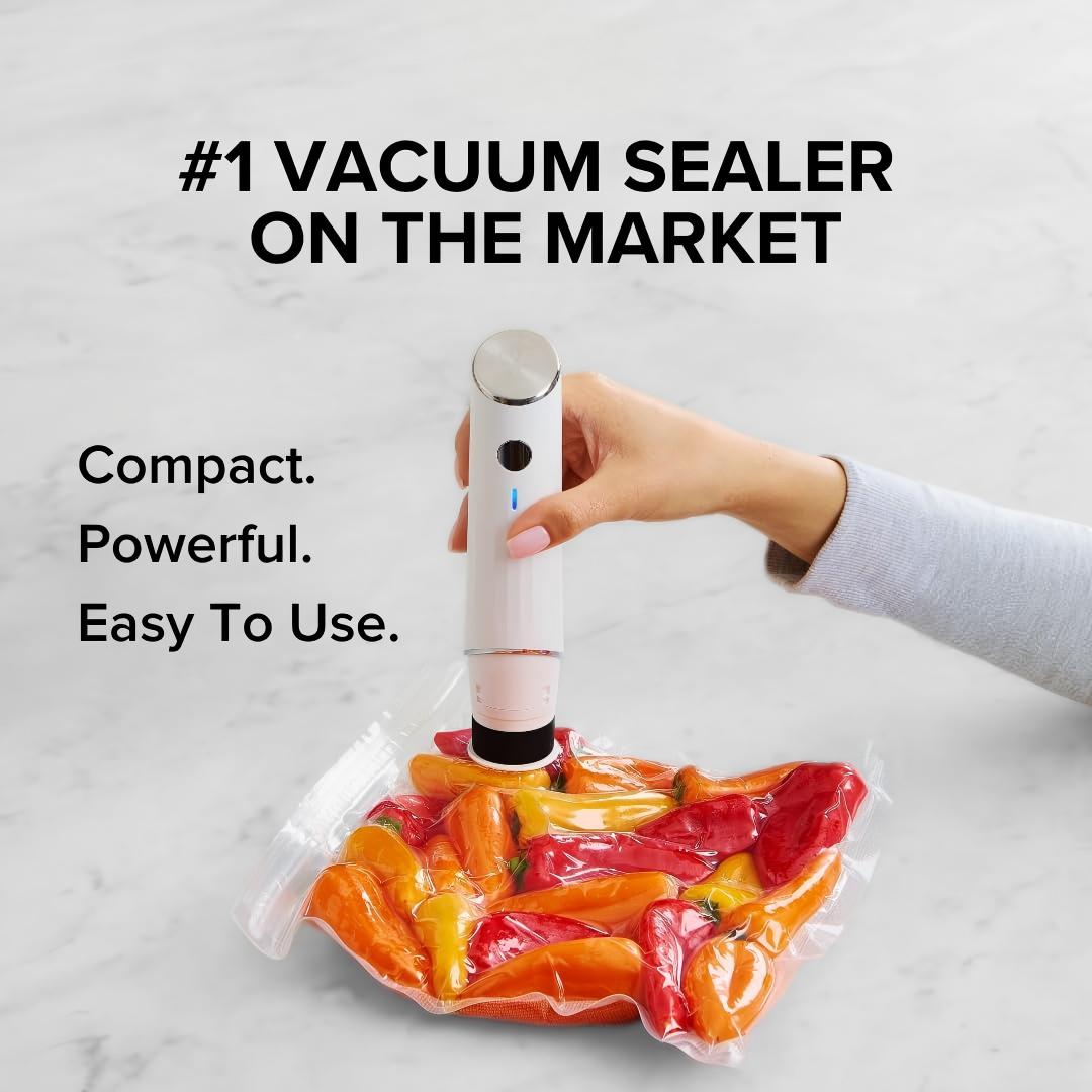WarmVessel™ Portable Vacuum Food Sealer Bundle | Keeps Food Fresh 5x Longer
