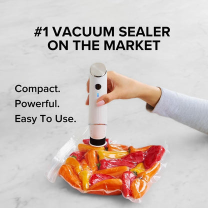 WarmVessel™ Portable Vacuum Food Sealer Bundle | Keeps Food Fresh 5x Longer