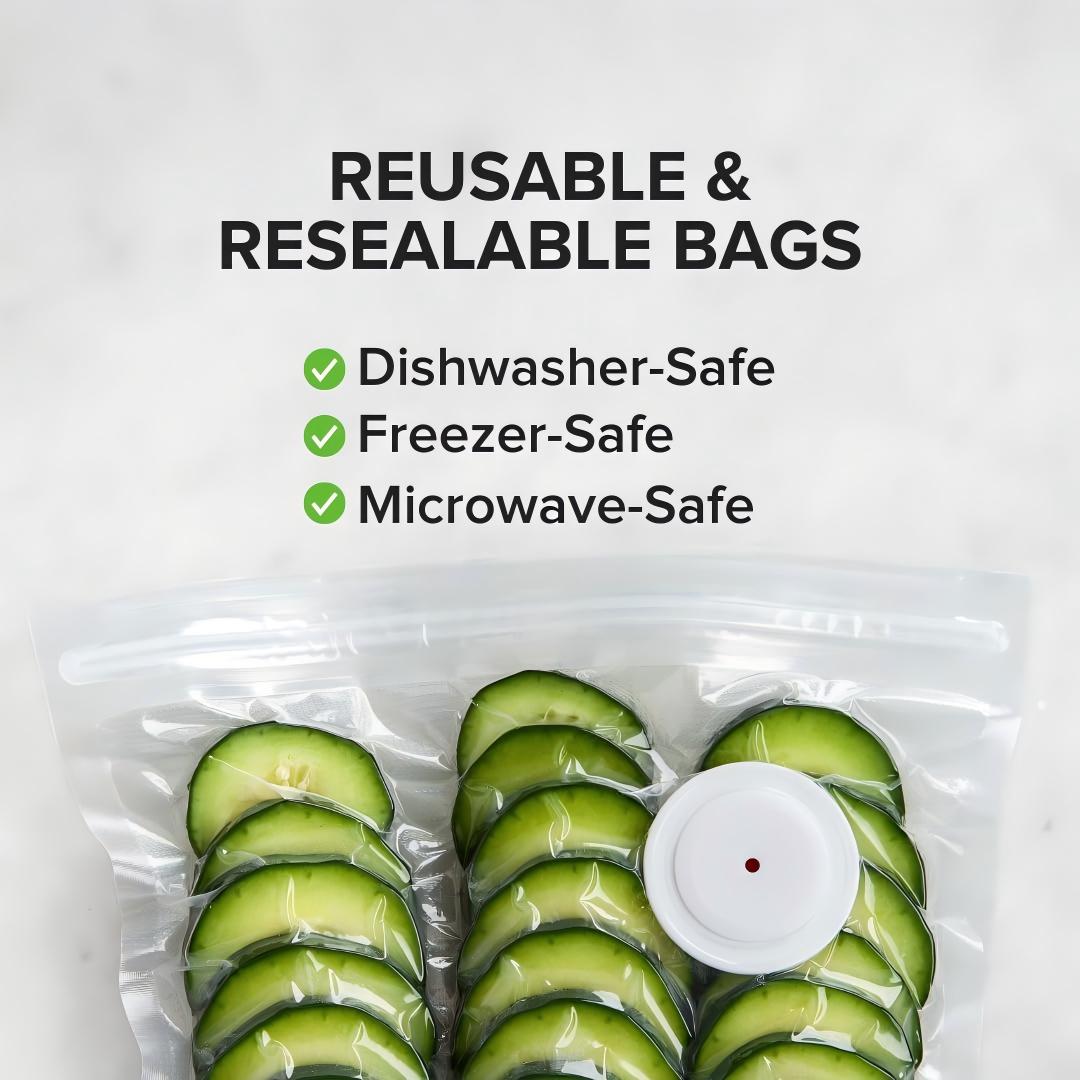 WarmVessel™ Portable Vacuum Food Sealer Bundle | Keeps Food Fresh 5x Longer